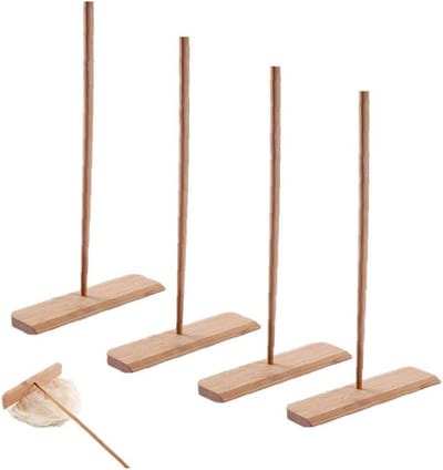 Pannenkoek Beslag Spreader - Crêpe Maker Stok - Pannenkoeken Maken - T-Vorm Ontwerp - 3.5 x 15 cm - Houtkleur
