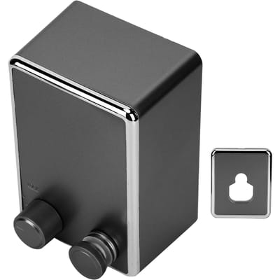 Étendoir à linge rétractable mural en acier inoxydable durable pour intérieur balcon Black gray