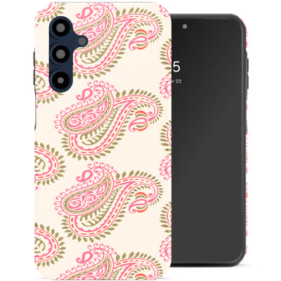 Selencia Hoesje - Geschikt voor Samsung Galaxy A16 (4G) / A16 (5G) - Backcover - Paisley Blush