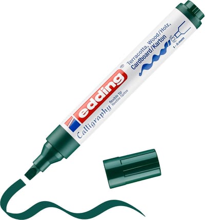 Edding kalligrafie marker - 025 Flesgroen