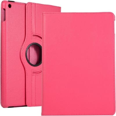 Draaibaar Tablethoes met Standaard geschikt voor Apple iPad Mini 4/5 | Tabletcase Bookcase met regelbare standen | Tablet Hoes Hoesje met 360 graden Rotatie - Roze