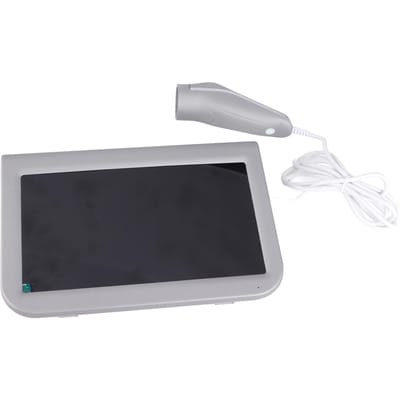 10,1 inch Oplaadtype Hoofdhuid Haarzakje Huid Haar Detector Analyser Machine 100‑240V EU Plug gray