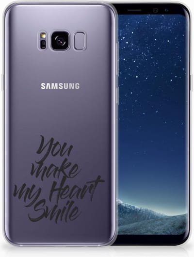 Samsung Galaxy S8 Plus Siliconen hoesje met naam Heart Smile