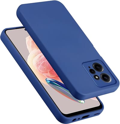 Cadorabo Hoesje geschikt voor Xiaomi Redmi Note 12 4G in LIQUID BLAUW - Beschermhoes gemaakt van flexibel TPU silicone Case Cover