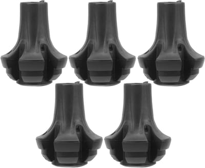 Set van 5 Stukjes Bescherming voor Stokken, Antislip Puntafdekkingen voor Trekkingstokken, Duurzaam en Versterkt Grip Accessoire voor Klimstokken