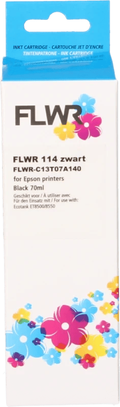 FLWR Epson 114 Inktfles zwart (Huismerk (compatible))