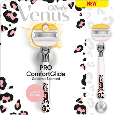 Gillette Venus Pro ComfortGlide Scheersysteem met Kokosgeur voor Vrouwen - 1 Scheermesje + 1 Handvat
