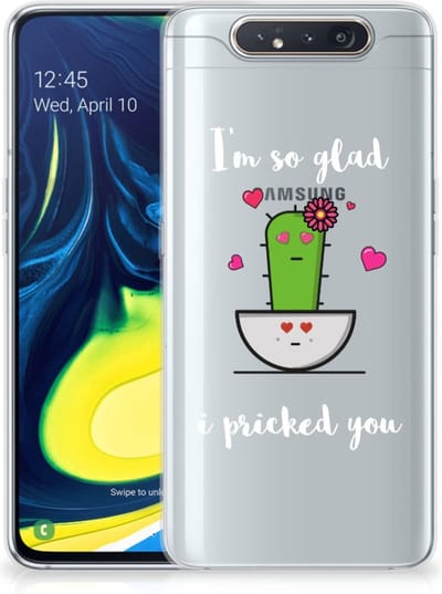 Samsung Galaxy A80 Telefoonhoesje met Naam Cactus Glad