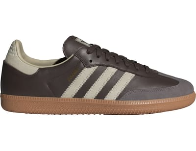 adidas Samba OG Bruin Kittig Grijs Unisex Sneakers Goud-Metallic ID1481 39⅓