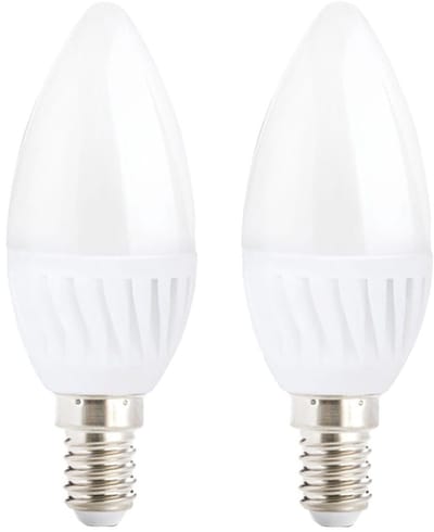 Kobi Premium LED Lamp E14 - 9W - 900lm - 4000K Neutraal Wit - 230V - Ø37mm - Voor Tafellamp, Nachtkastlamp of Compact Armatuur - 2 stuks