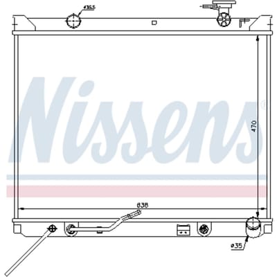Radiator, motorkoeling NISSENS 66682