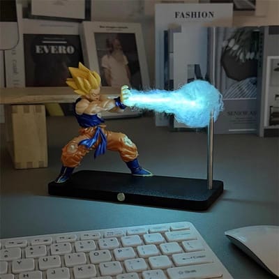 DRAGON BALL Son Goku Kamehameha nachtlampje bureau decoratie model nacht anime merchandise kinder speelgoed verjaardagscadeau black
