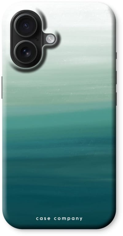 Case Company® - Hoesje geschikt voor iPhone 16 hoesje - Ocean - Tough Case - Maximale Bescherming alle Kanten en Schermrand