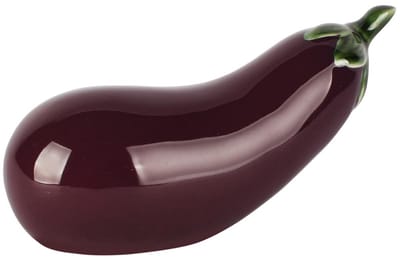 Dekoratief | Deco aubergine, paars, porselein, 15x6x8cm | A260386
