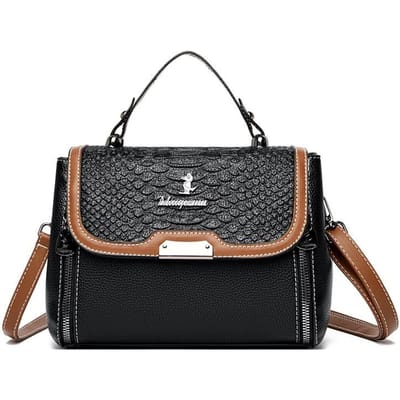 Nieuwe Dames Tas Eén Schouder Crossbody Krokodillenpatroon Kleine Vierkante Tas Modieus Eenvoudig Middelbare Leeftijd Dames Tas Grote Capaciteit Dames gray