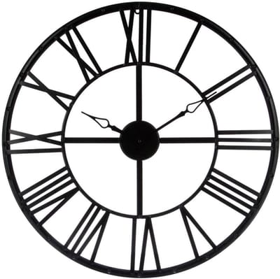 ApexArte® Klok - Wandklok Modern - Klokken - Industrieel - Zwart