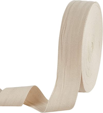 Linten, 5 cm Brede Riemen Met Visgraat, Platte Visgraatkoorden voor Woondecoratie, Cadeauverpakking, Doe-Het-Zelf Naaien, Antiek Wit