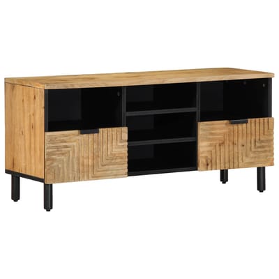 vidaXL - Tv-meubel - 100x33x46 - cm - massief - mangohout - bruin