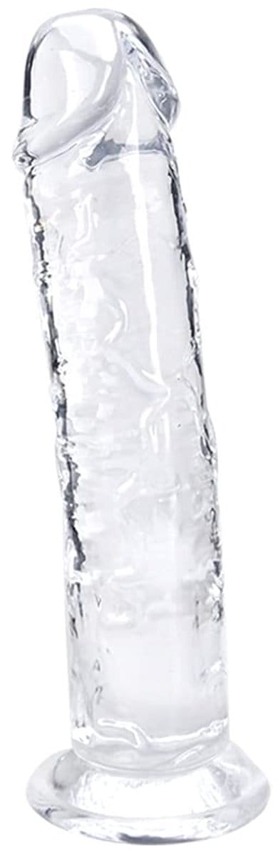 Ynkkvre - Dildo - Dildo Mannen Anaal met Zuignap - Transparante Dildo - 18 cm Realistische Dildo - Zachte Medische TPE - Krachtige Zuignap Basis - Testikelvrij Compact Ontwerp - G-spot Gerichte Stimulatie