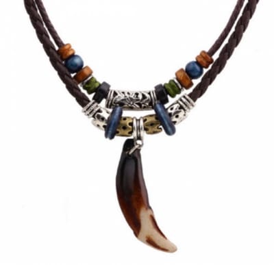Ketting-Tand-Bruin-Verstelbaar - Charme Bijoux