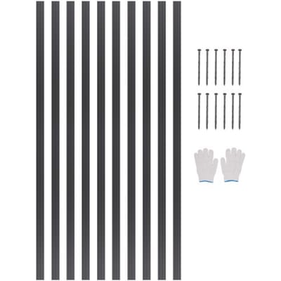VEVOR Tuinrand, 10-pack, 1524 x 43 x 1,6 mm, gazonrand van aluminiumlegering, maairand, buigzame rand voor bloemperken, tuinrand, robuuste gazonrand voor bloemperken, tuinpaden