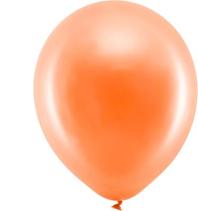 Metallic Oranje (30 CM) - 10 stuks
