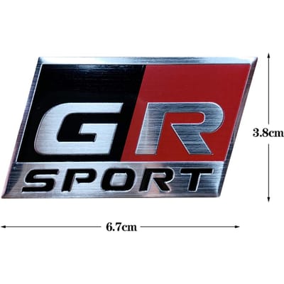 3D Aluminium Auto Stickers Accessoires Auto Carrosserie Staart Emblemen Decals Voor Toyota Yaris Corolla Rav4 GR Logo GAZOO Racing GRSPORT