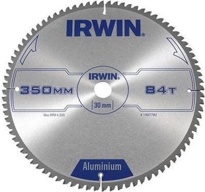 Irwin Serie - Cirkelzaagblad voor Aluminium - 216mm - 60 Tanden - TCG Geometrie