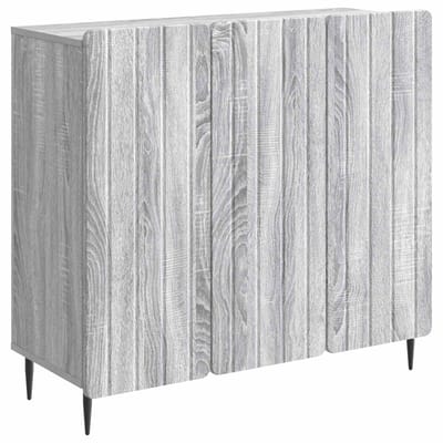 vidaXL - Dressoir - Grijs - sonoma - 89 - x - 34,5 - x - 82 - cm - Bewerkt - hout