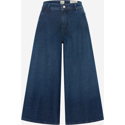 Brax Dames Culotte  Style MELLI S USED DARK BLUE, denim donkerblauw, maat 32