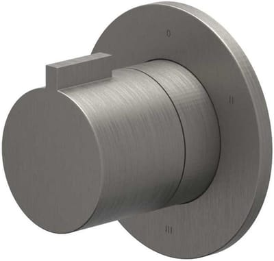 IVY Pact Afbouwdeel 3-Weg Stop-Omstel Symmetry met Rond Rozet - Geborsteld Metal Black PVD
