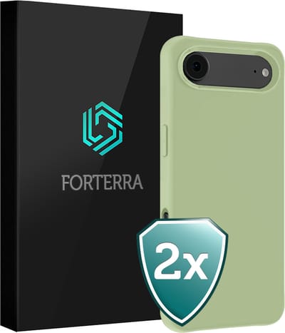 Hoesje 2 Stuks - Geschikt voor Apple iPhone Air - Sterk & Shockproof - Back Cover - Case Siliconen - Telefoon Hoes - Groen