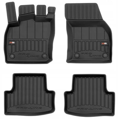 Frogum No.77 - Automatmatten - Geschikt voor Seat Ateca vanaf 2016 - 3D Pasvorm - Hoge Rand 6cm - TPE Rubber