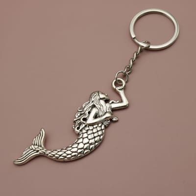 Porte-clés Pendentif Sirène Simple Bijou Cadeau Pour Femmes