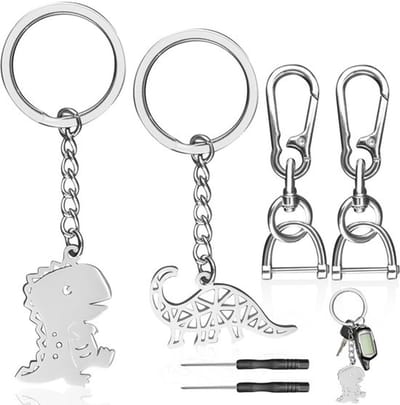 Inovra Plus - Sleutelhangers Dino Roestvrij Staal - DIY - Mannen en Vrouwen