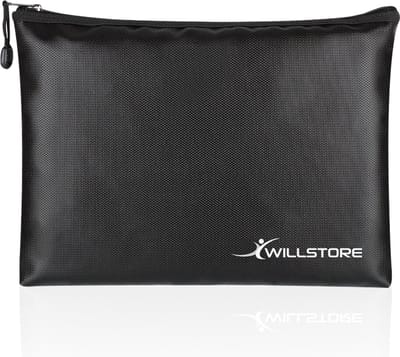WILLSTORE Brandwerende Accutas & Documententas - Extra Veilig voor E-bike Accu, Lipo Batterij & Geld - 29x20cm - Waterproof"