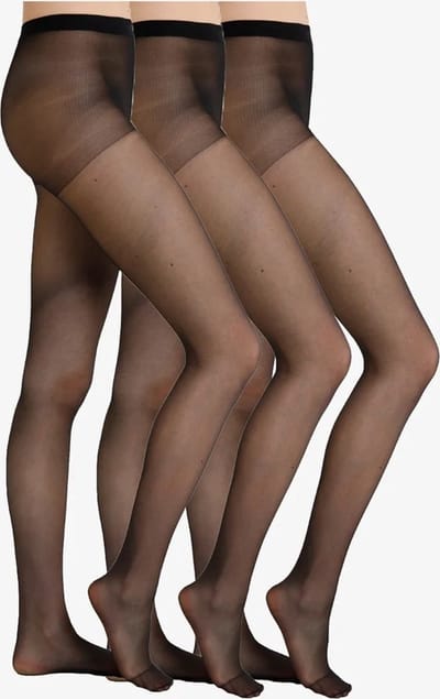 Pretty Polly Day To Night Sheer - 15 denier panty's - 3 paar voordeel verpakking - M/L – zwart