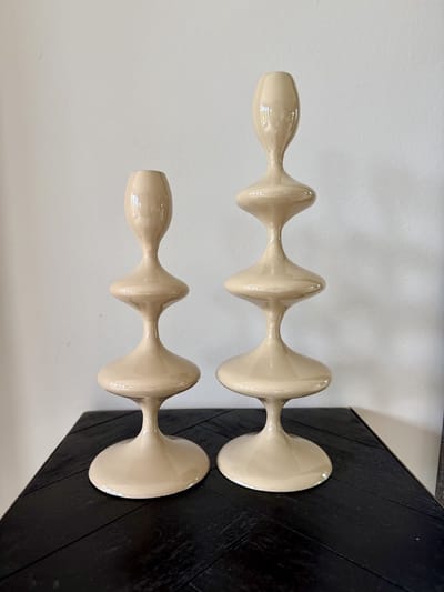 Kandelaarset Vireen Sand - 2 stuks
