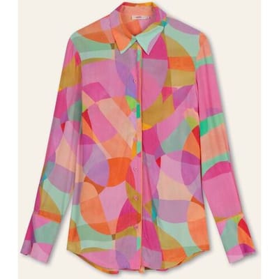 Oilily Blue Star Blouse- maat34 Prism Roze