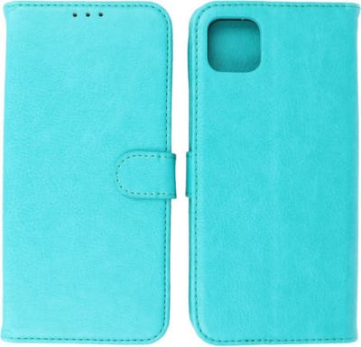 Hoesje Geschikt voor Samsung Galaxy A22 5G - Book Case Telefoonhoesje - Kaarthouder Portemonnee Hoesje - Wallet Cases - Groen