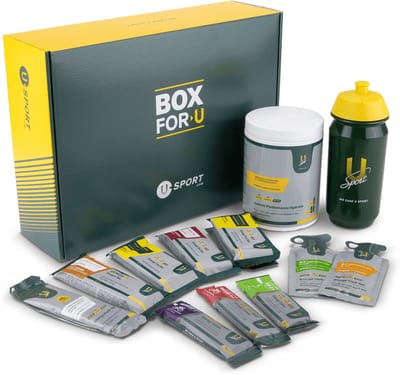 U-Sport Sportvoeding Try-out Box Deluxe - Extra Groot Kennismakingspakket - 23 Producten & Bidon - Ultiem Sportcadeau