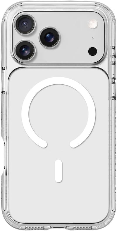 LAUT Crystal Matter X Hoesje, Ultra Transparant, 6m Valbescherming, MagSafe® Compatibel, IMPKT Cell Technologie, voor Apple iPhone 17 Pro, Transparant