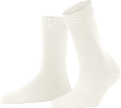 FALKE ClimaWool eenkleurig wol lyocell sokken dames wit - maat 37-38