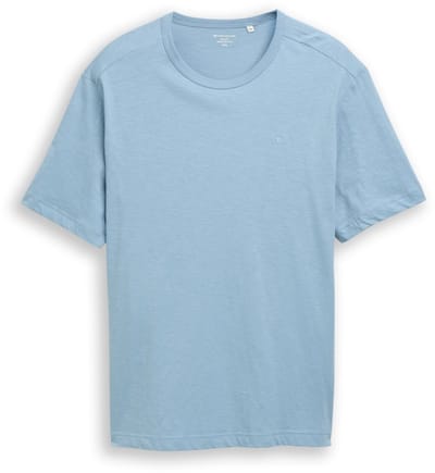 Tom Tailor - Plus Size - Basic T-shirt van katoen - Maat 2XL - mountain spring blue
