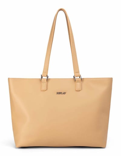 REPLAY Schoudertas Shopper Safari Beige