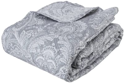 Luxe Bedsprei Marie lichtgrijs 240x 260 met slopen