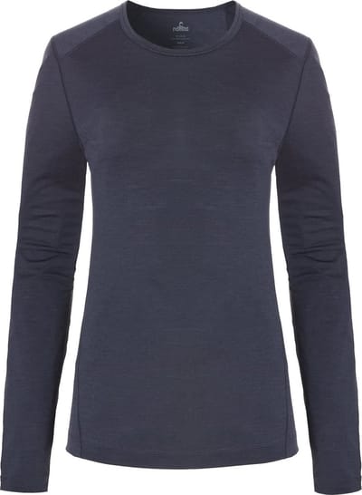 NOMAD® Tech Thermal Longsleeve Dames | Donkergrijs | S | Baselayer Vrouwen | Merinowol en polyester mix | Thermoregulatie en vochttransport | Anti-geur Thermoshirt