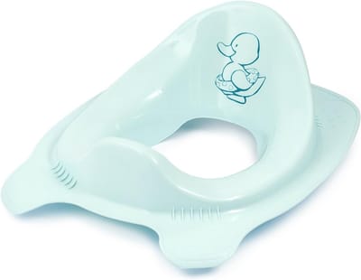 Kinder toiletbril - Zindelijkheidstrainer - Zelfstandig zindelijk - Ergonomisch ontwerp - 40 x 38 x 13 cm - Aquamarijn