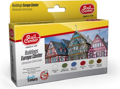 AMMO by Mig Jimenez Hobbyverf Acrylverf - MIG R1026 Rail Center -Buildings Europe Center - Acryl Set Verf set