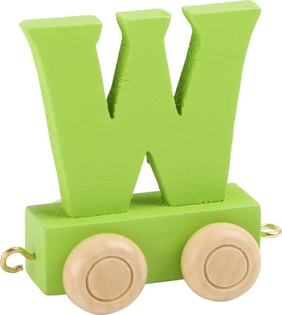 small foot - Coloured Letter Train W